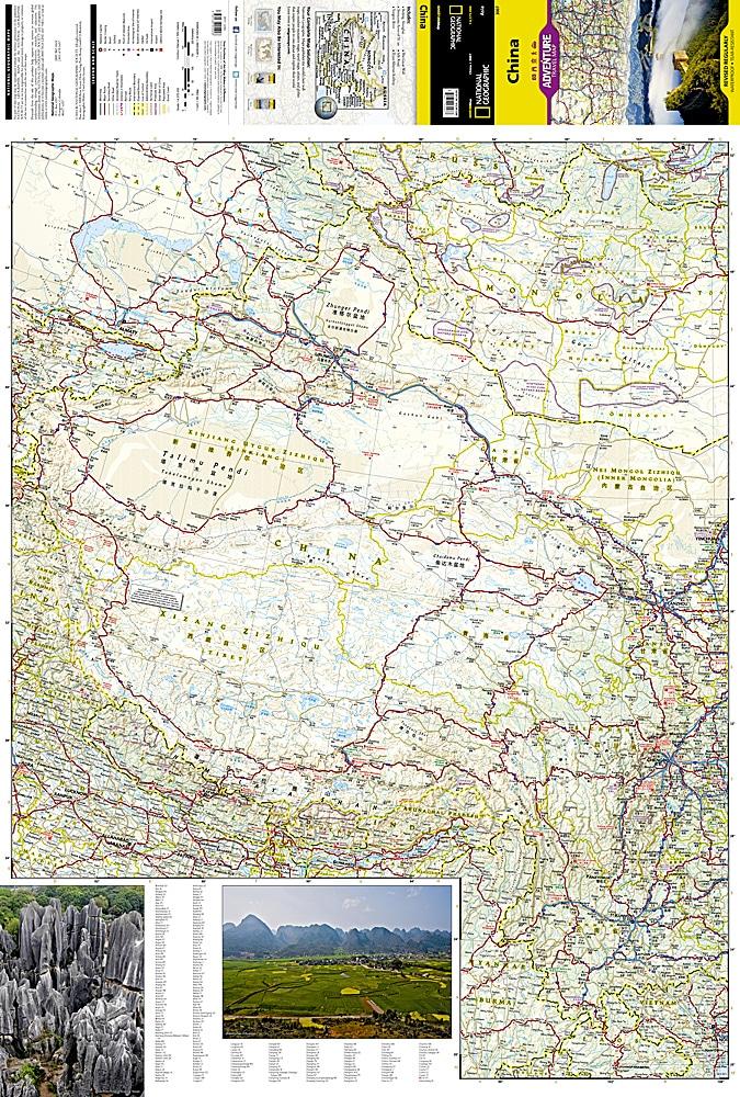 Carte de voyage de la Chine | National Geographic - La Compagnie des Cartes