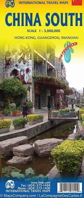 Carte de voyage - Chine Sud | ITM carte routière ITM