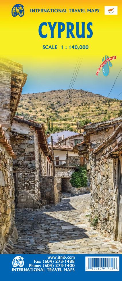Carte de voyage - Chypre | ITM carte routière ITM
