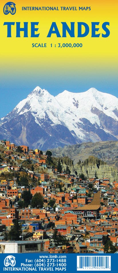 Carte de voyage - Cordillère des Andes | ITM carte pliée ITM 