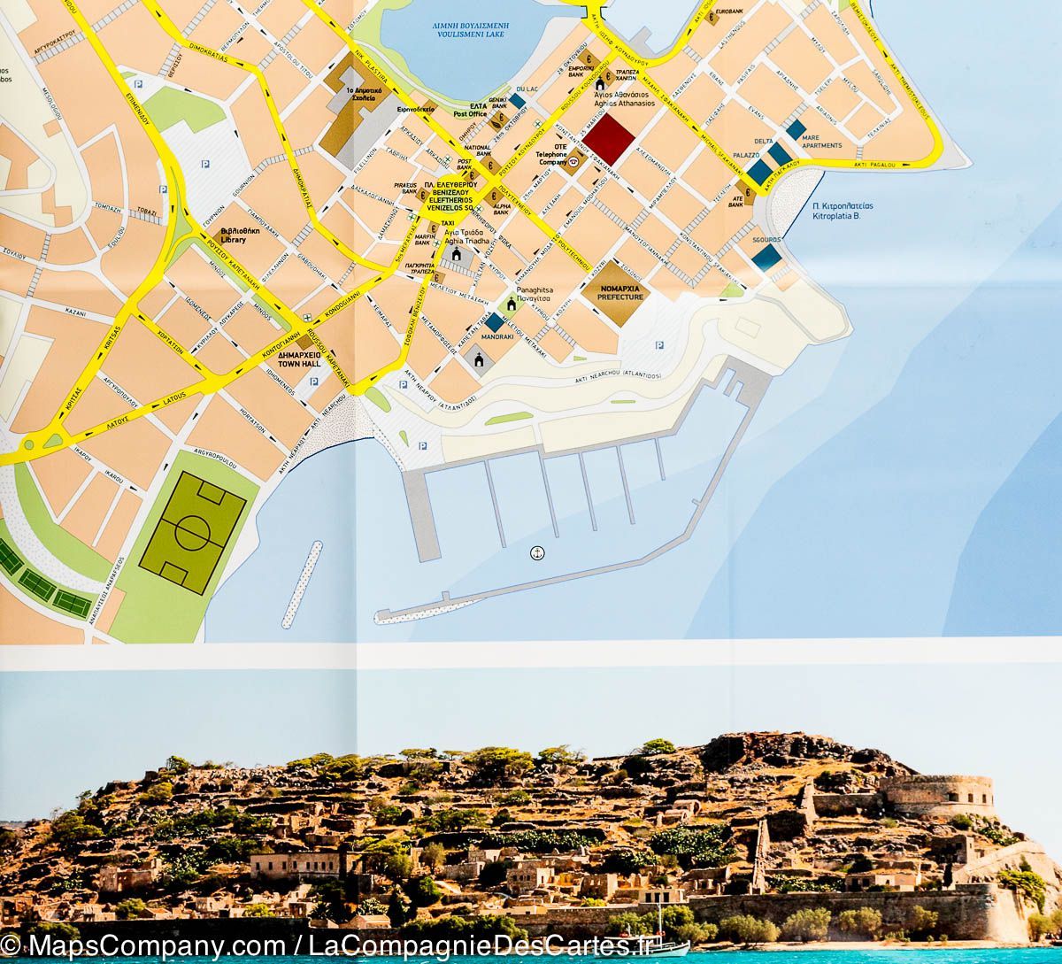 Carte de voyage - Crète Est | Terrain Cartography carte routière Terrain Cartography