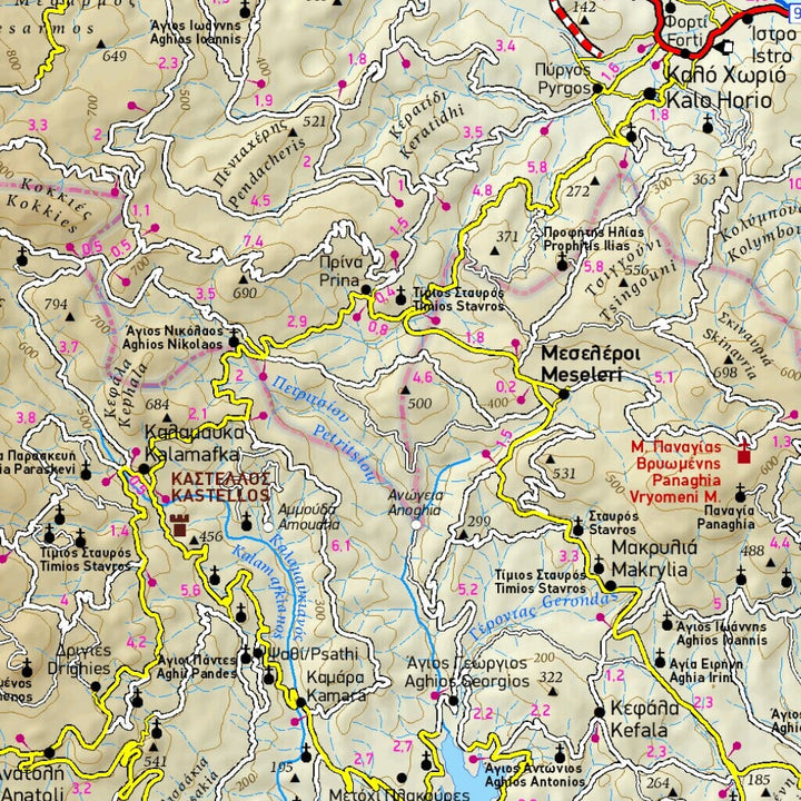 Carte de voyage - Crète Est | Terrain Cartography carte pliée Terrain Cartography 