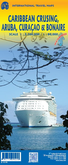 Carte de voyage - Croisières à Aruba, Curacao, Bonaire (Caraïbes) | ITM carte routière ITM