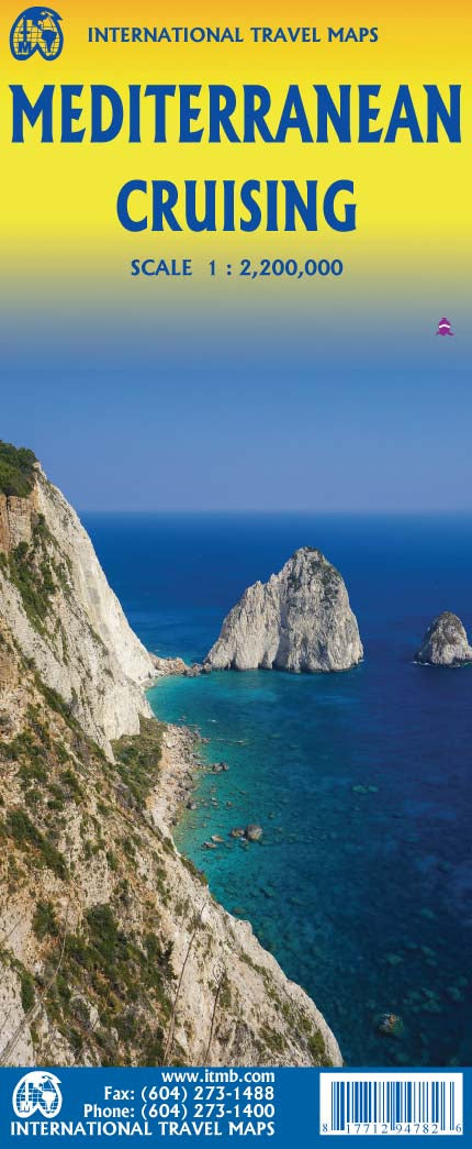 Carte de voyage - Croisières en Méditerranée | ITM carte routière ITM