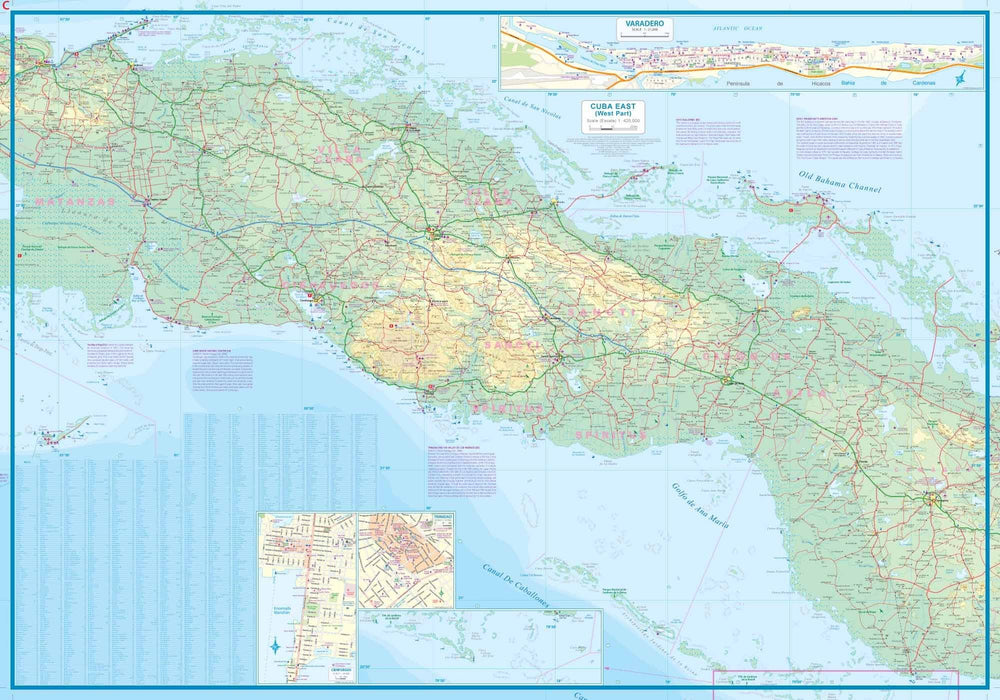 Carte de voyage - Cuba Est | ITM carte pliée ITM 