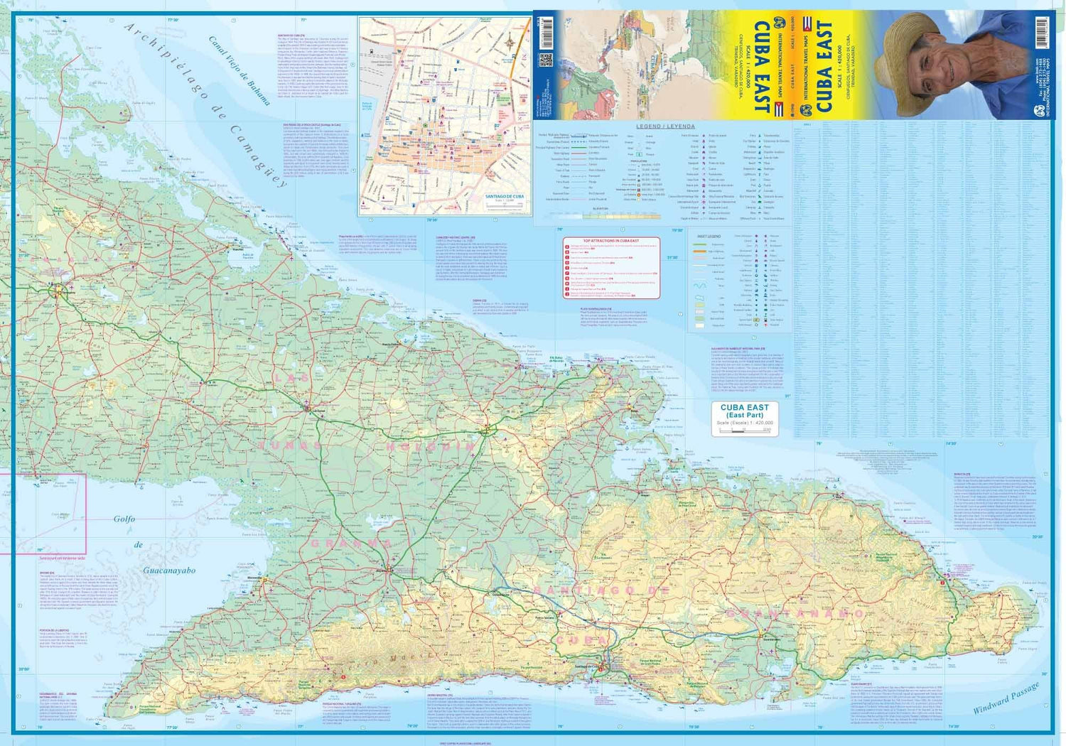 Carte de voyage - Cuba Est | ITM carte routière ITM