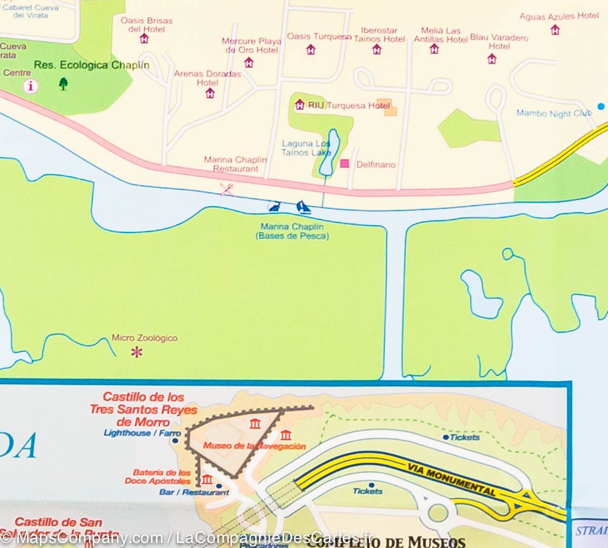 Carte de voyage - Cuba | ITM carte routière ITM