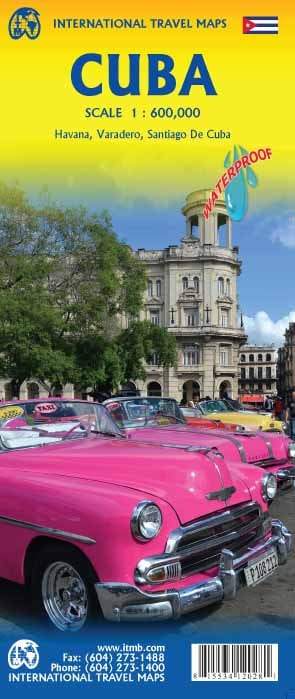 Carte de voyage - Cuba | ITM carte routière ITM