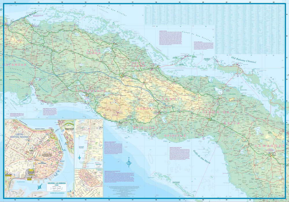 Carte de voyage - Cuba Ouest | ITM carte pliée ITM 
