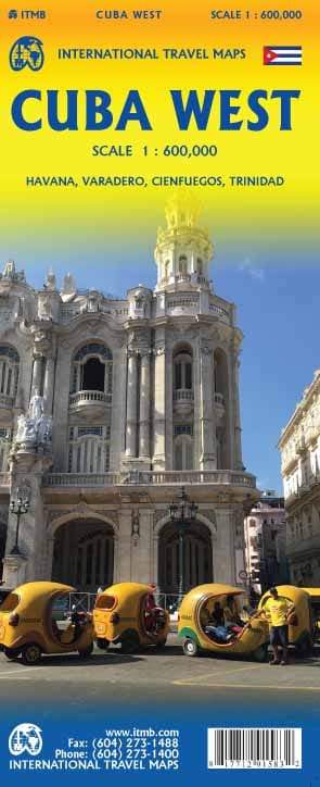 Carte de voyage - Cuba Ouest | ITM carte routière ITM