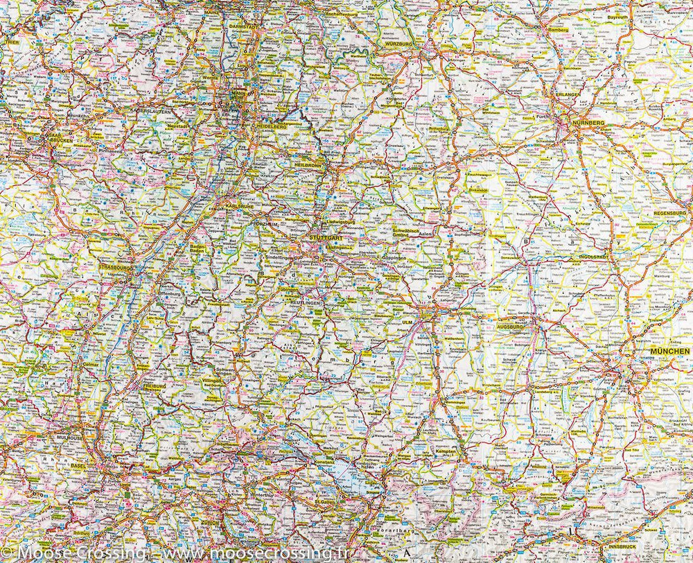 Carte de voyage de l'Allemagne | IGN - La Compagnie des Cartes