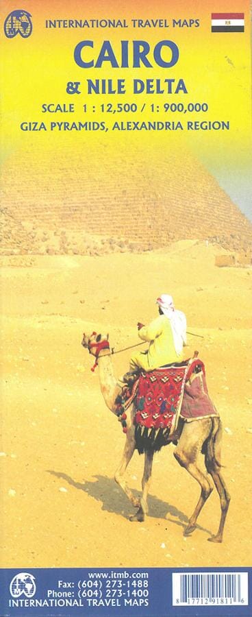 Carte de voyage - Delta du Nil & Plan du Caire | ITM carte routière ITM