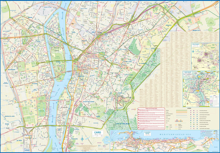 Carte de voyage - Delta du Nil & Plan du Caire | ITM carte pliée ITM 