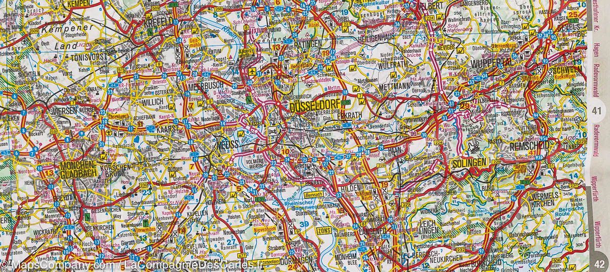 Carte de voyage des Pays-Bas, Belgique & Luxembourg | IGN carte routière IGN