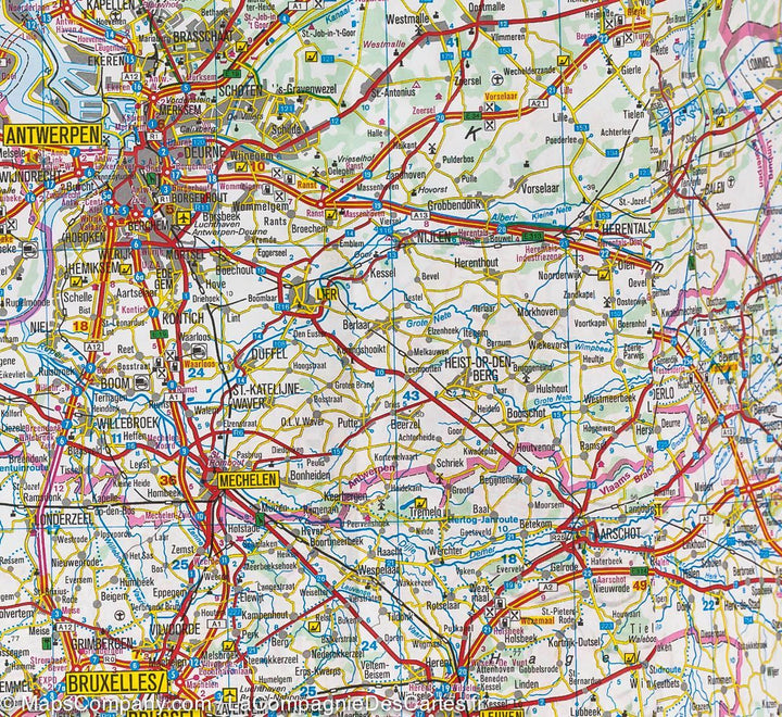 Carte de voyage des Pays-Bas, Belgique &amp; Luxembourg | IGN - La Compagnie des Cartes