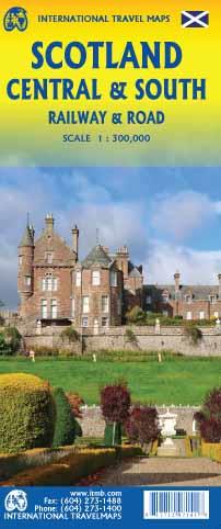 Carte de voyage - Ecosse Centre et Sud | ITM carte routière ITM