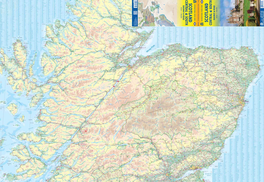 Carte de voyage - Ecosse Centre et Sud | ITM carte pliée ITM 