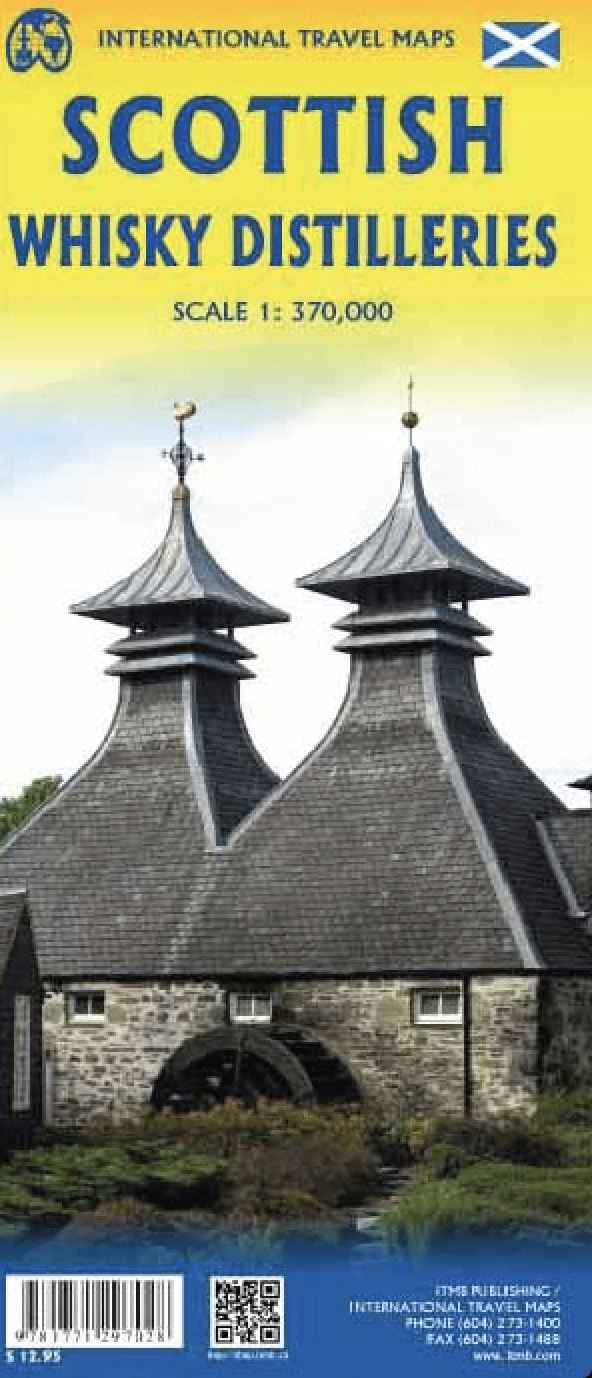 Carte de voyage - Ecosse (Châteaux et distilleries) | ITM carte routière ITM