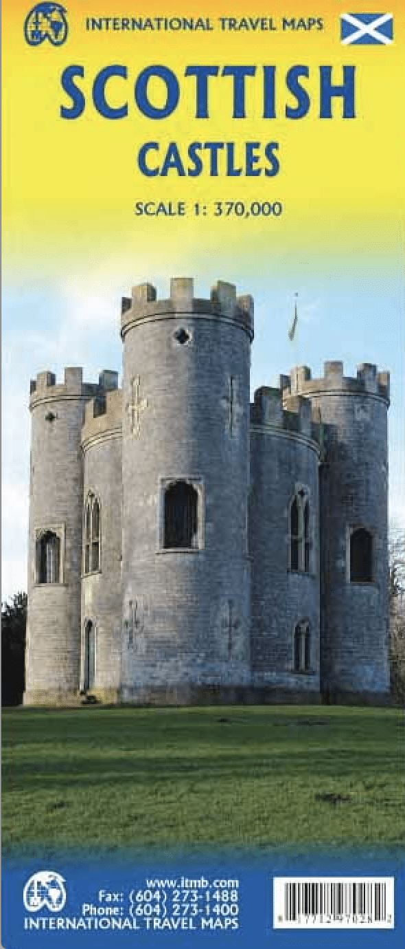 Carte de voyage - Ecosse (Châteaux et distilleries) | ITM carte routière ITM