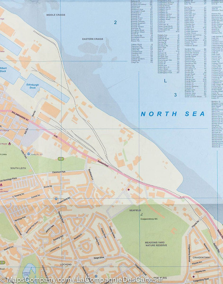 Carte de voyage - Ecosse Sud & Plan détaillé d'Edimbourg | ITM carte pliée ITM 
