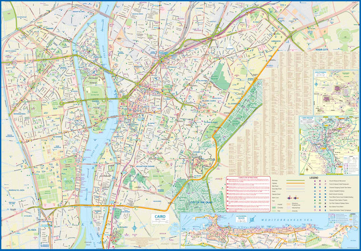 Carte de voyage - Égypte & Plan du Caire | ITM carte pliée ITM 