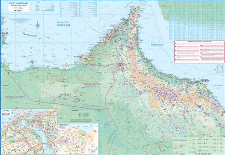 Carte de voyage - Émirats Arabes Unis & Croisières dans le Golfe Persique | ITM carte pliée ITM 