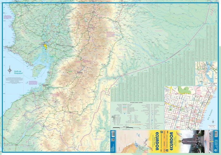 Carte de voyage - Equateur | ITM carte pliée ITM 