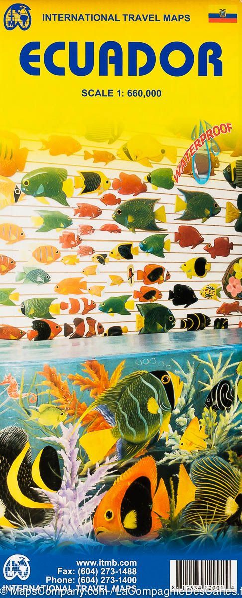 Carte de voyage - Equateur | ITM carte routière ITM