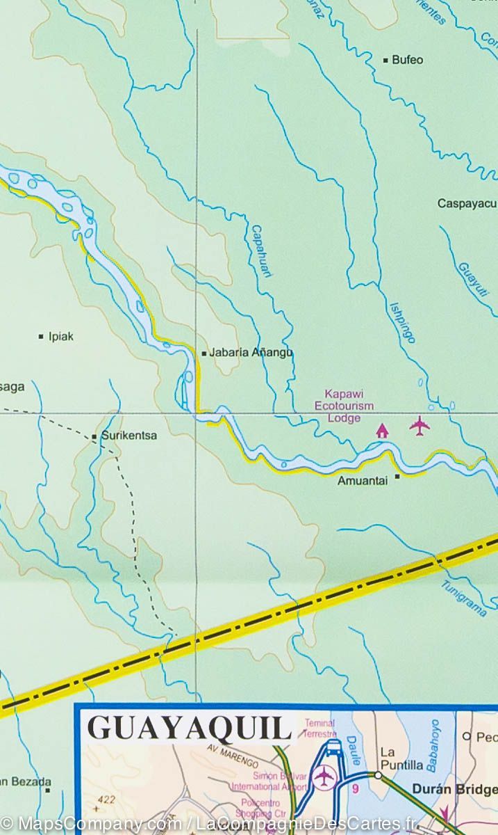 Carte de voyage - Equateur | ITM carte routière ITM