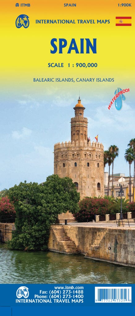 Carte de voyage - Espagne | ITM carte routière ITM