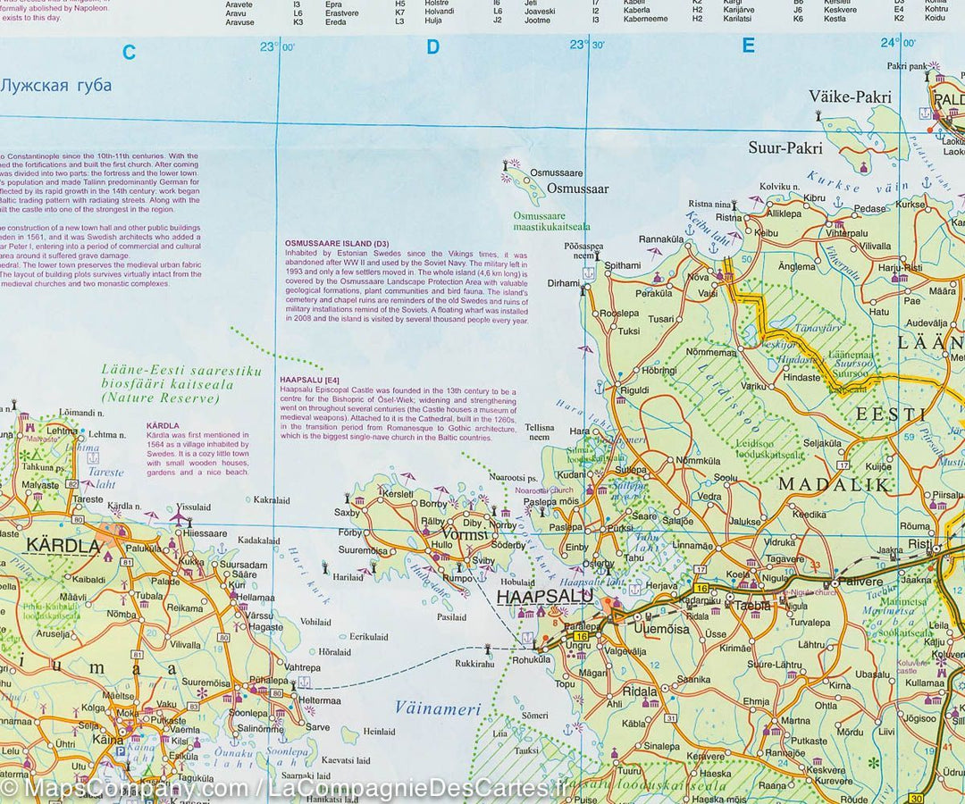 Carte de voyage - Estonie & Plan de Tallinn | ITM carte pliée ITM 