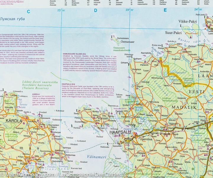 Carte de voyage - Estonie & Plan de Tallinn | ITM carte pliée ITM 