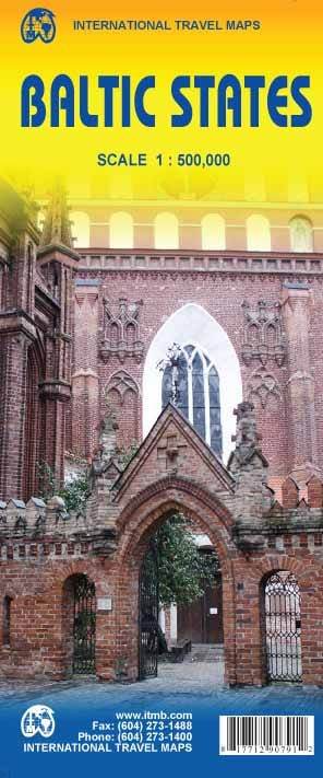Carte de voyage - Etats Baltes | ITM carte routière ITM