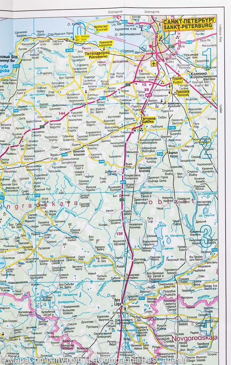 Carte de voyage - Etats Baltes | ITM carte routière ITM