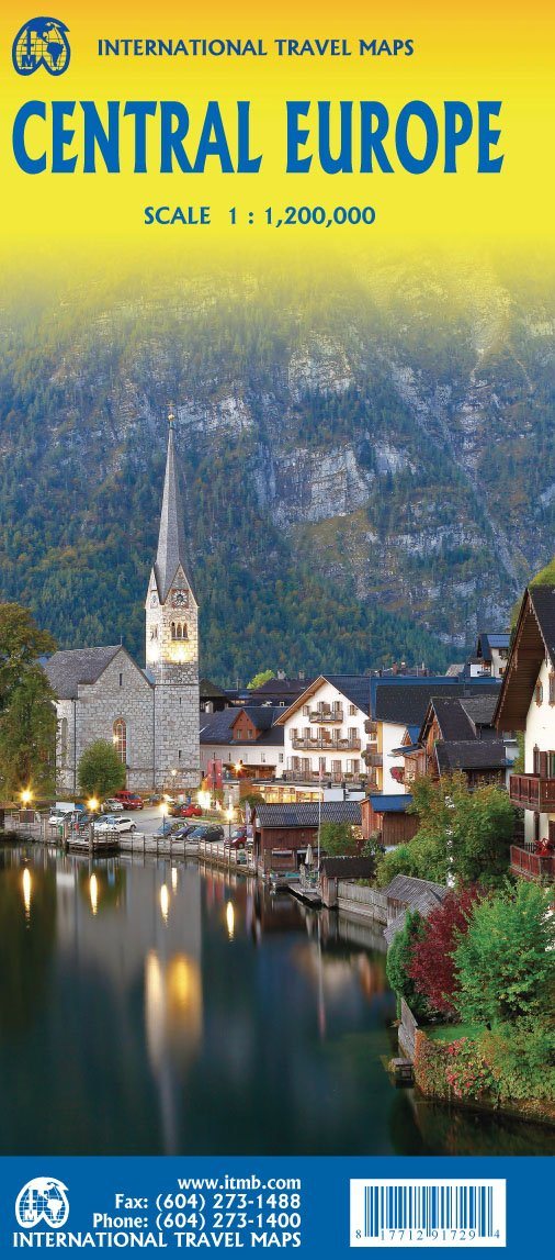 Carte de voyage - Europe Centrale | ITM carte routière ITM