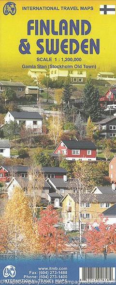 Carte de voyage - Finlande & Suède | ITM carte routière ITM