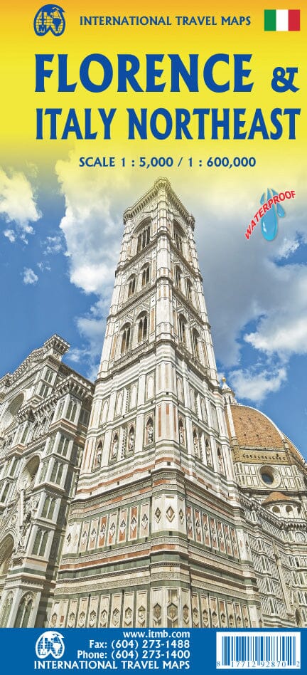 Carte de voyage - Florence & Italie Nord-Est | ITM carte routière ITM