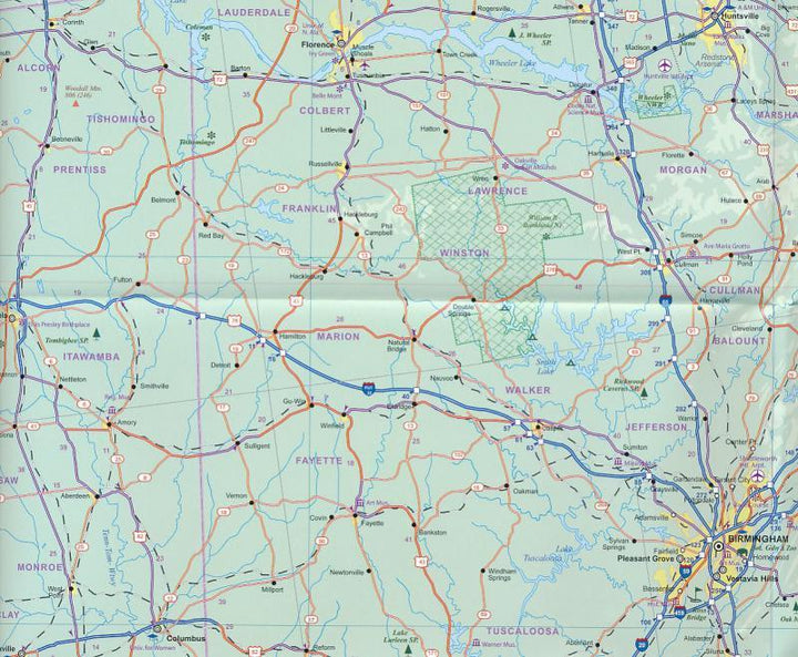 Carte de voyage - Floride et Sud des USA | ITM carte pliée ITM 