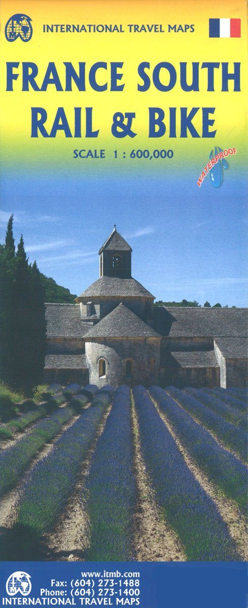 Carte de voyage - France Sud (vélo et chemins de fer) | ITM carte routière ITM
