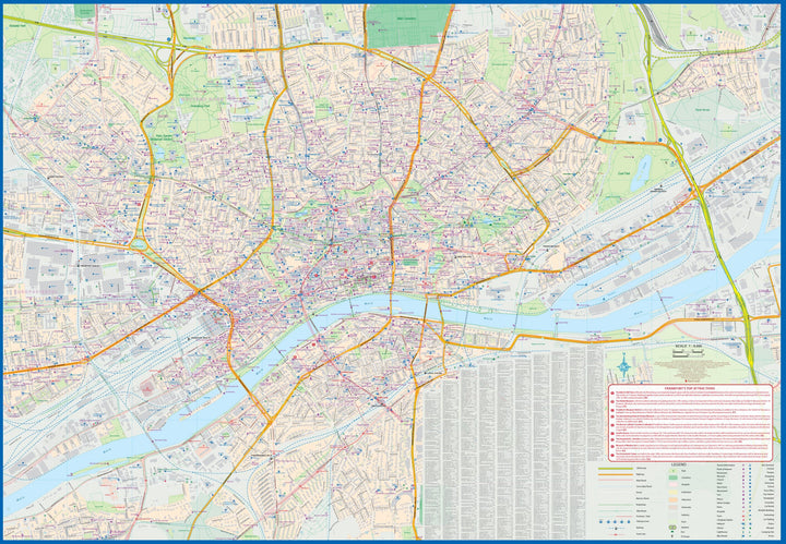Carte de voyage - Francfort & Allemagne centrale | ITM carte pliée ITM 