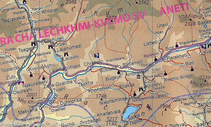 Carte de voyage - Géorgie & Arménie | ITM carte pliée ITM 