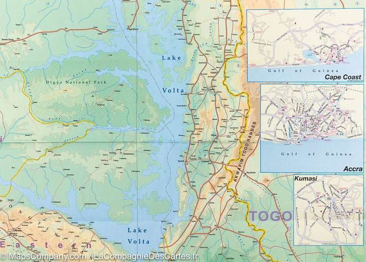 Carte du Ghana | ITM - La Compagnie des Cartes