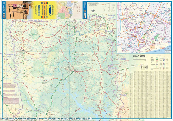 Carte du Ghana | ITM - La Compagnie des Cartes