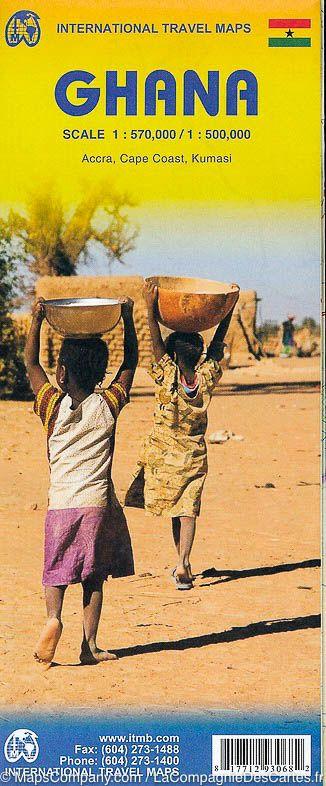 Carte de voyage - Ghana | ITM carte routière ITM