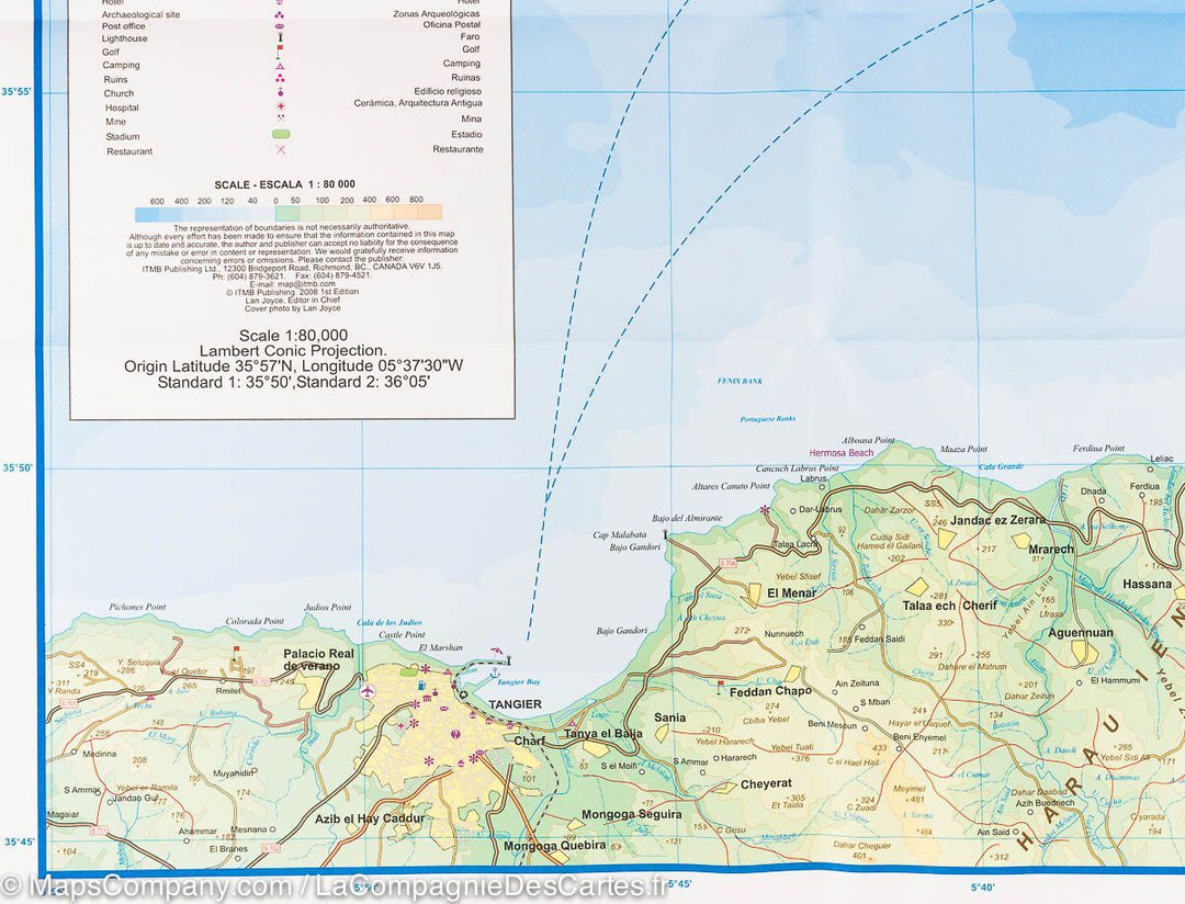 Carte de voyage - Gibraltar | ITM carte pliée ITM 