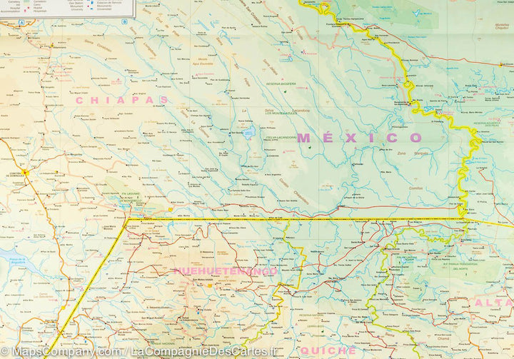 Carte du Guatemala | ITM - La Compagnie des Cartes