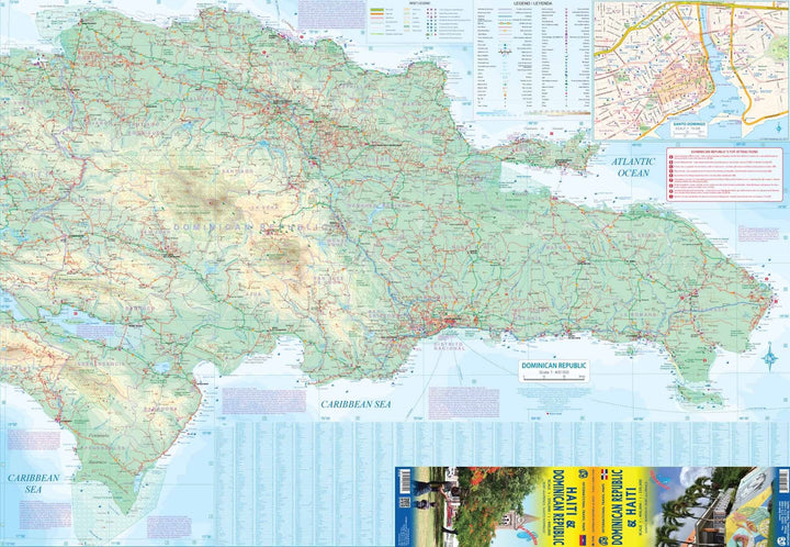 Carte de voyage de Haiti &amp; République Dominicaine | ITM - La Compagnie des Cartes