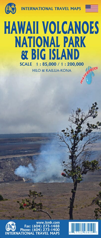 Carte de voyage - Hawaï : Parc national des volcans & Big Island | ITM carte pliée ITM 