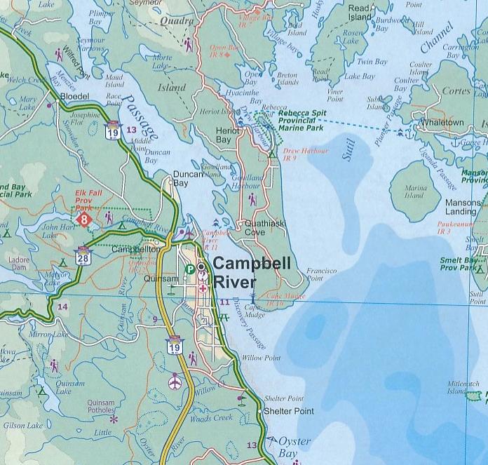 Carte de voyage - île de Vancouver (Colombie Britannique, Canada) | ITM carte pliée ITM 