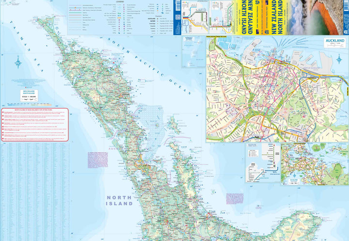 Carte de voyage - Ile du Nord (Nouvelle Zélande) | ITM carte pliée ITM 
